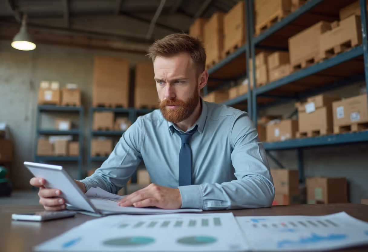 Small business owner under financial pressure from rising loan costs