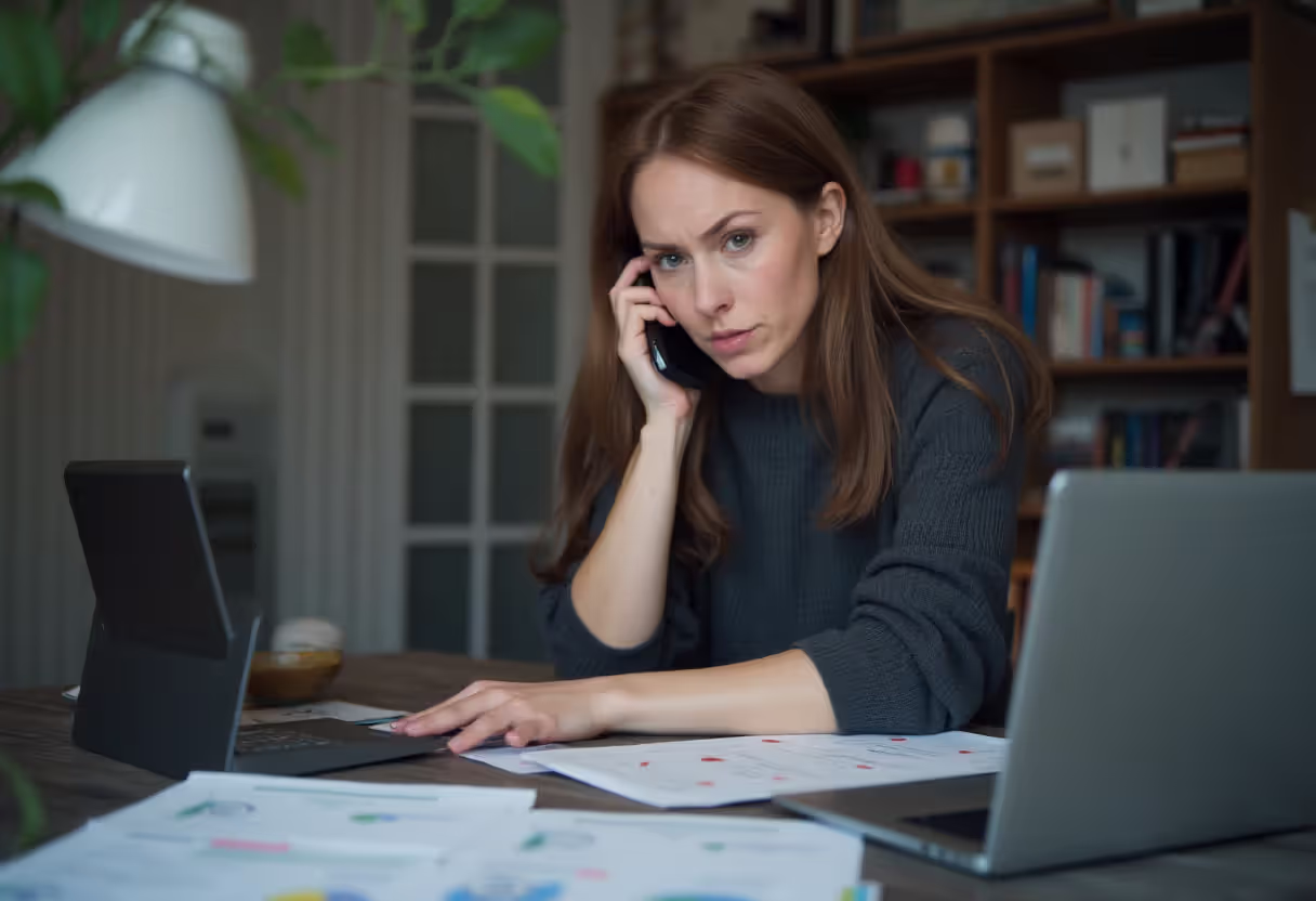 Borrower speaking with loan officer about repayment problems